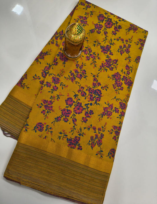 Mangalagiri Handloom Kalamkari Cotton Sarees collection