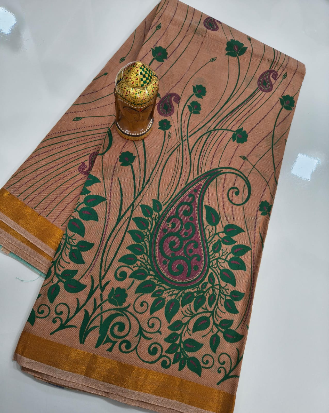 Mangalagiri Handloom Kalamkari Cotton Sarees collection