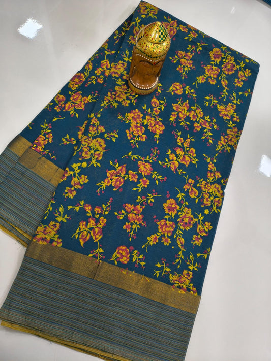 Mangalagiri Handloom Kalamkari Cotton Sarees collection