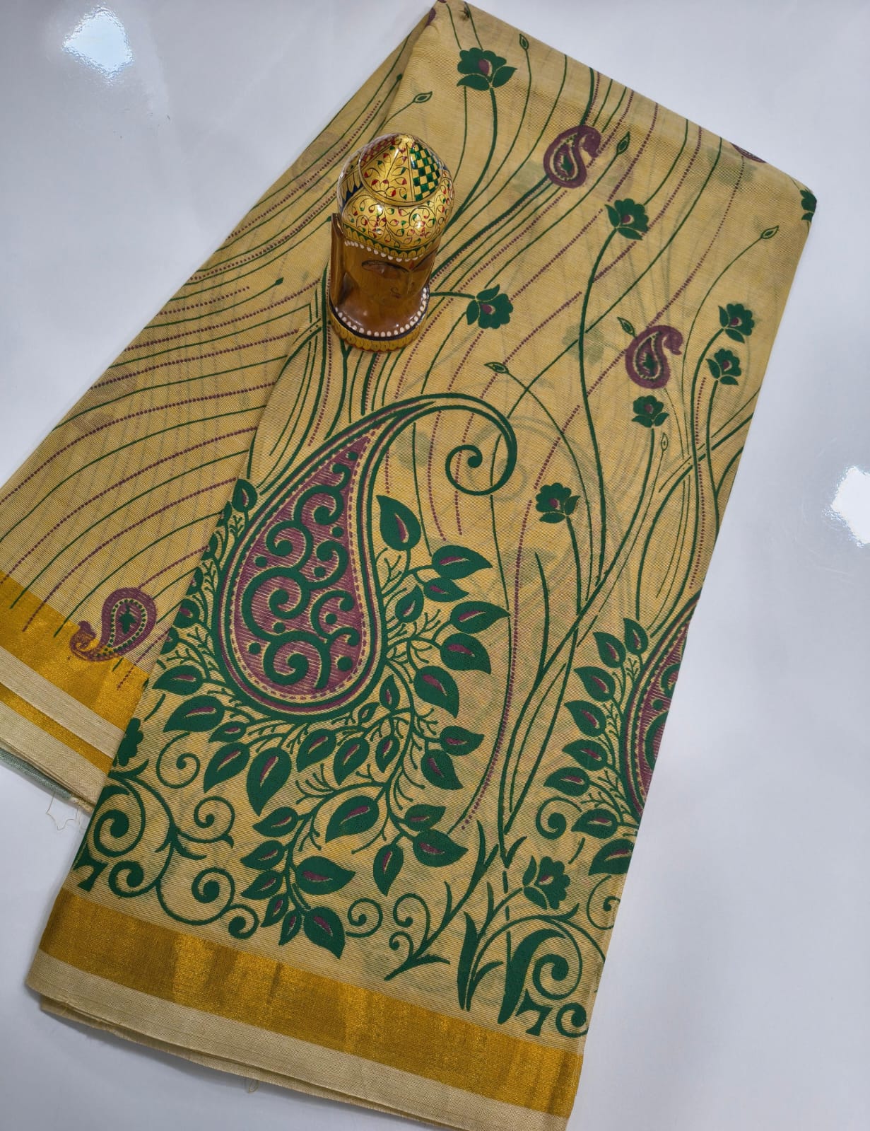 Mangalagiri Handloom Kalamkari Cotton Sarees collection