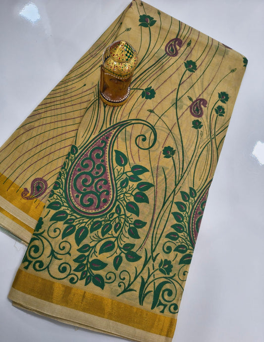 Mangalagiri Handloom Kalamkari Cotton Sarees collection