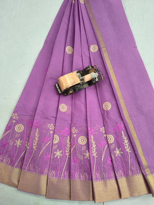 Mangalagiri Cotton Sarees with embroidery work designs
