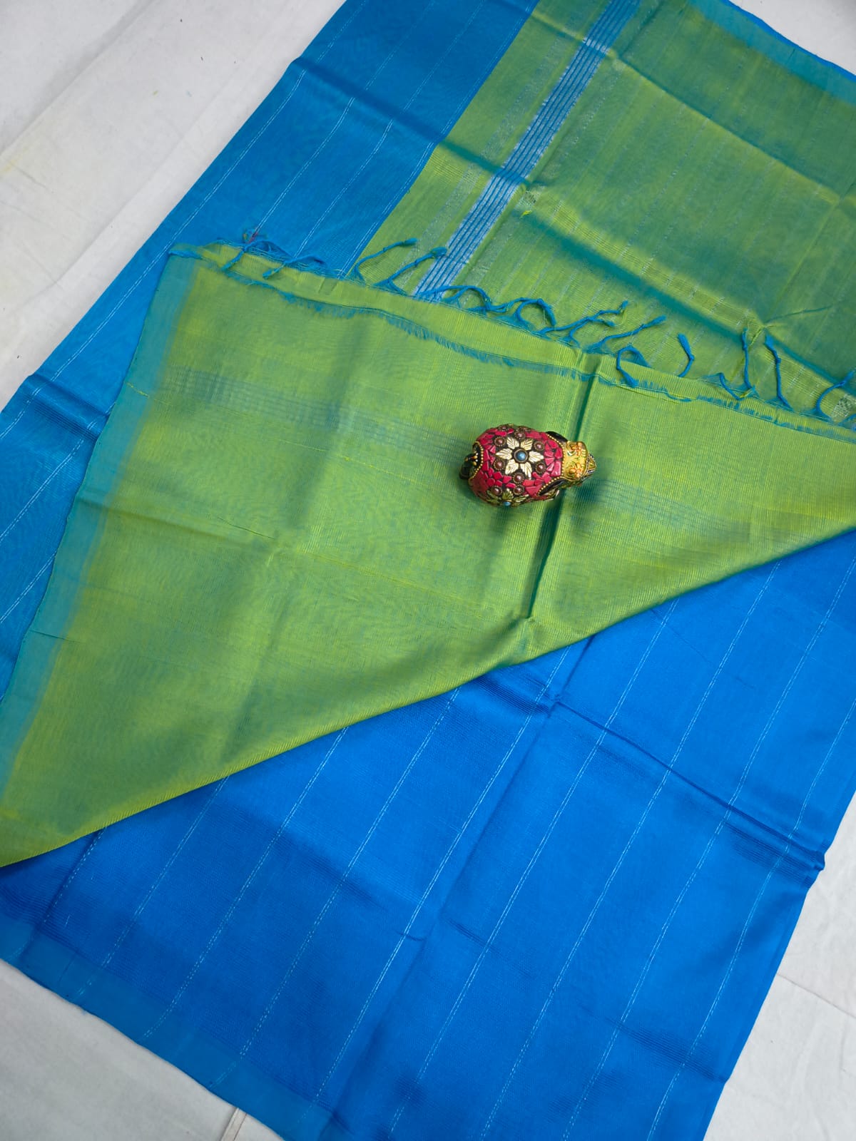 Pure Mangalagiri Handloom pattu sarees with silver jerry lines