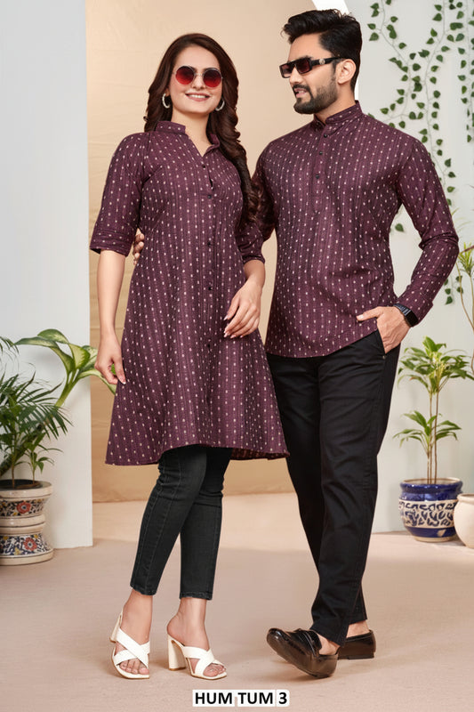 Short Kurta Tunic Couple Combo