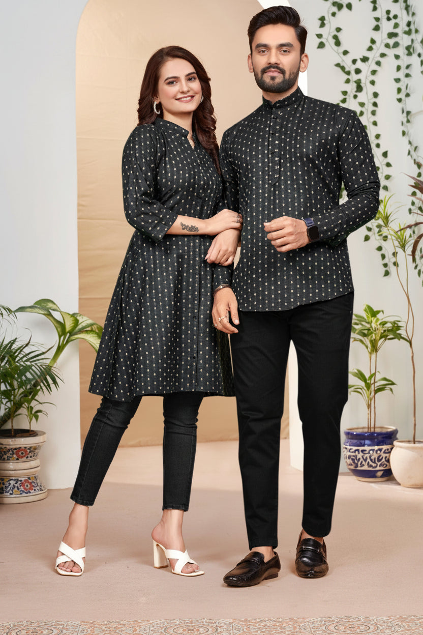 Short Kurta Tunic Couple Combo