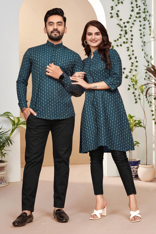 Short Kurta Tunic Couple Combo