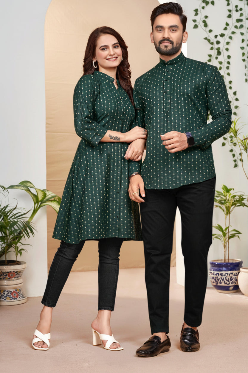 Short Kurta Tunic Couple Combo