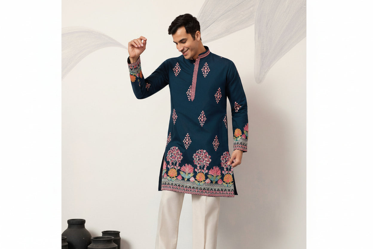 Party wear Embroidered only Kurta