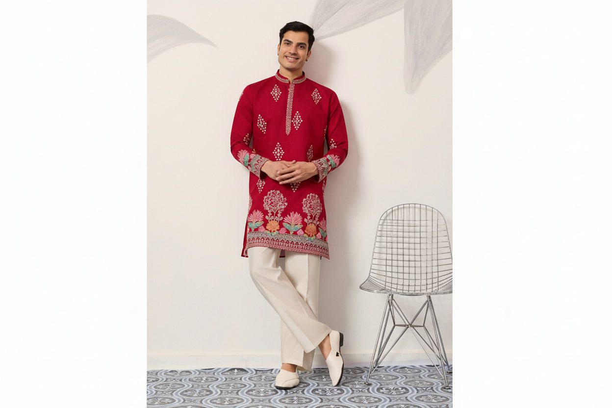 Party wear Embroidered only Kurta