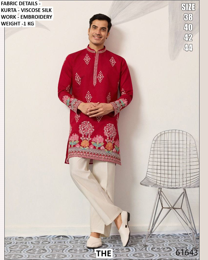 Party wear Embroidered only Kurta