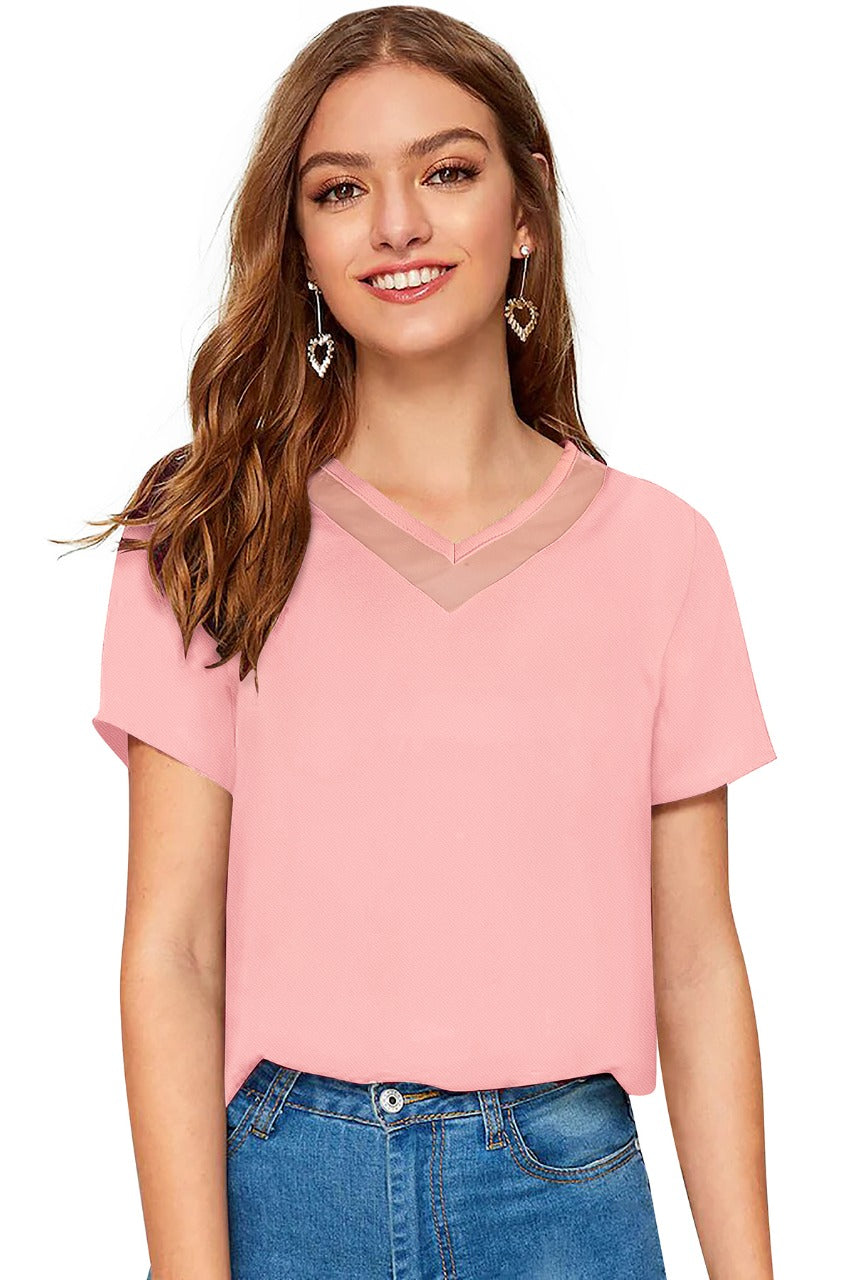 V neck modern western top collection