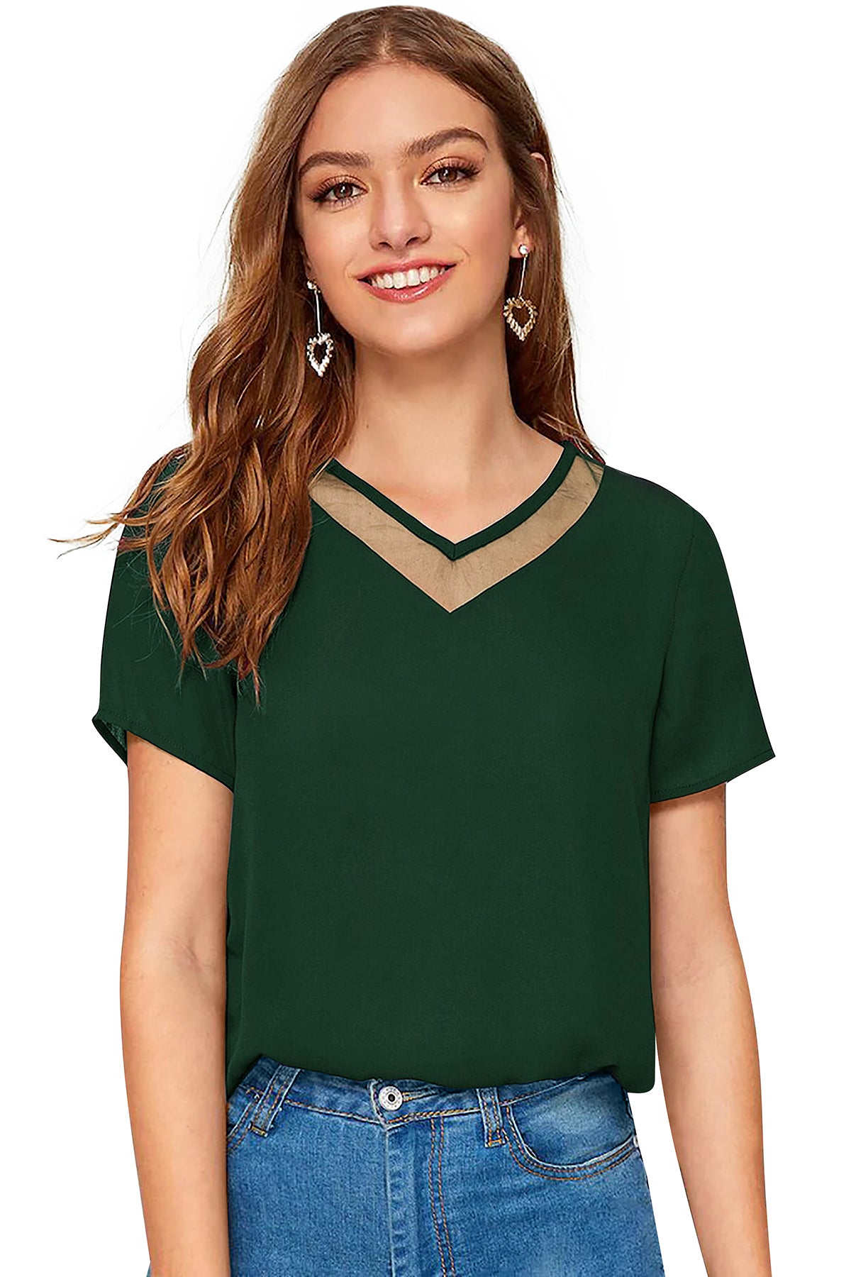 V neck modern western top collection