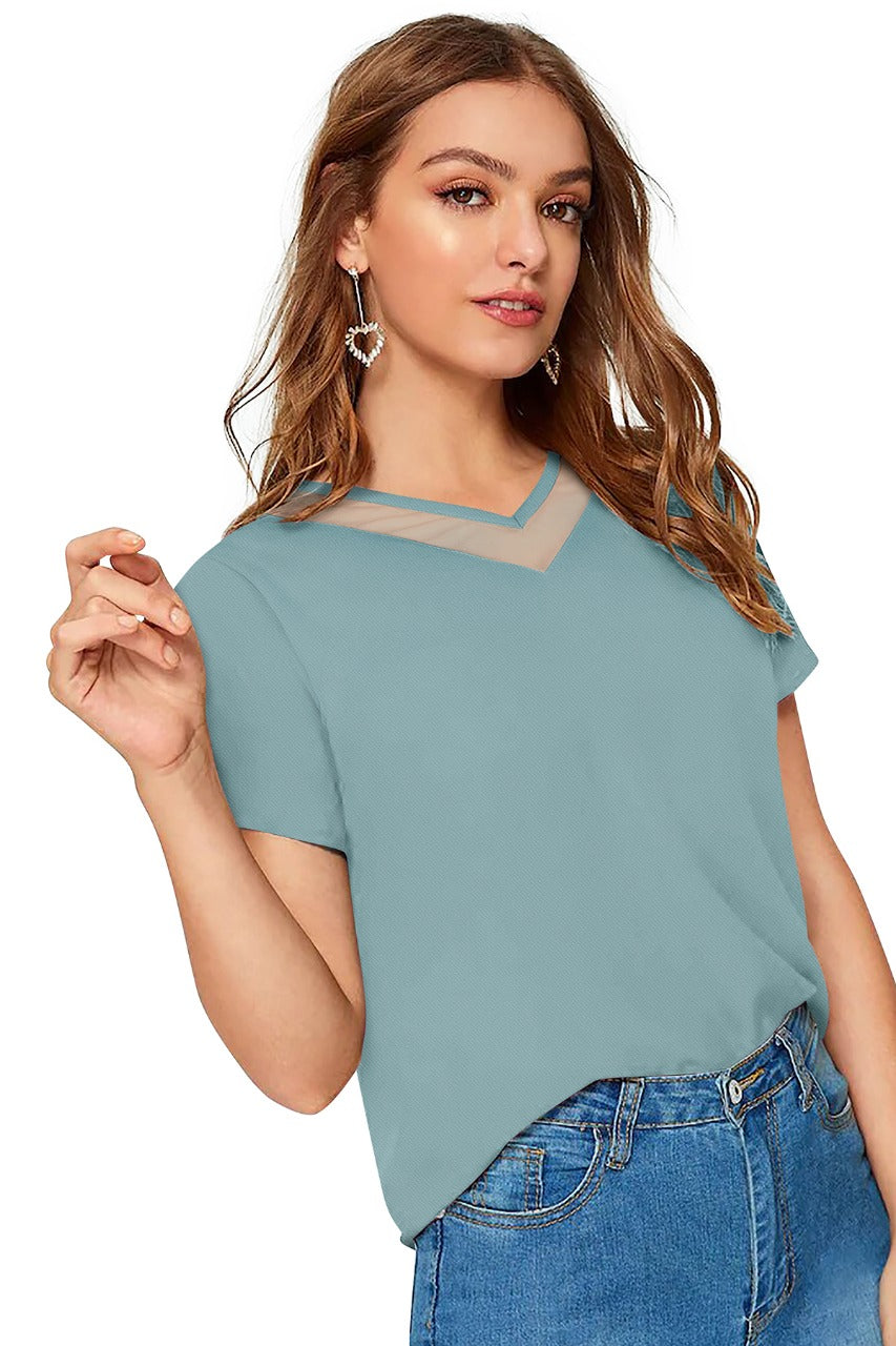 V neck modern western top collection