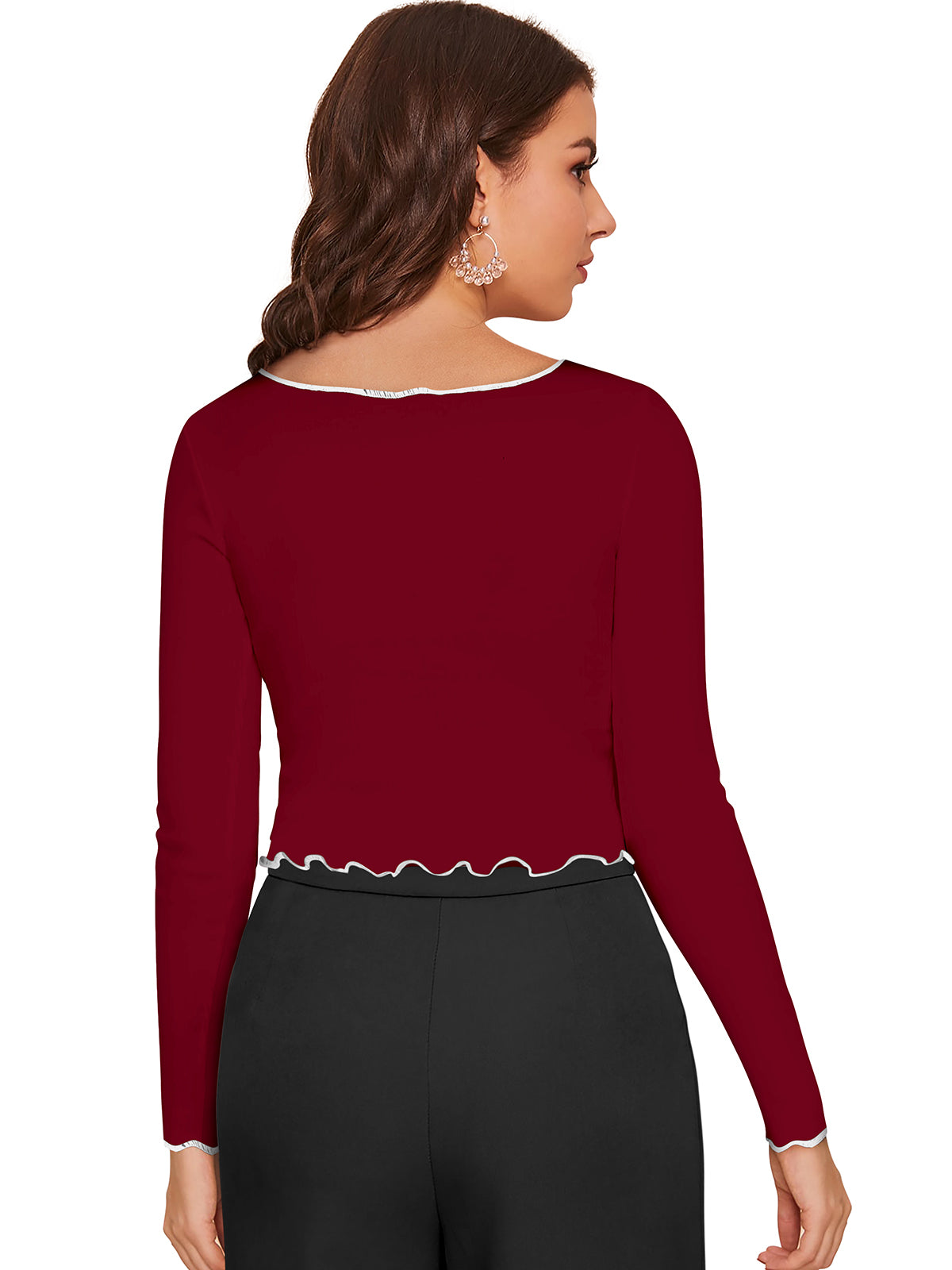 Full Sleeves crop top for active women