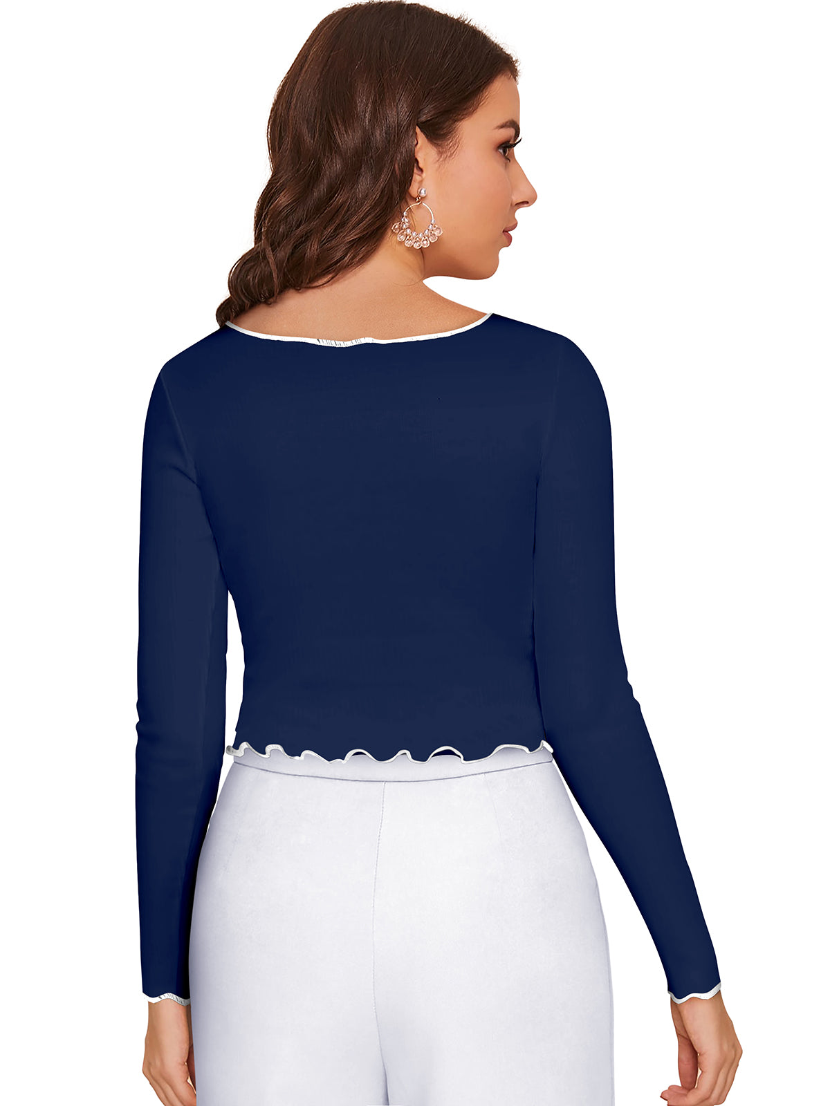 Full Sleeves crop top for active women