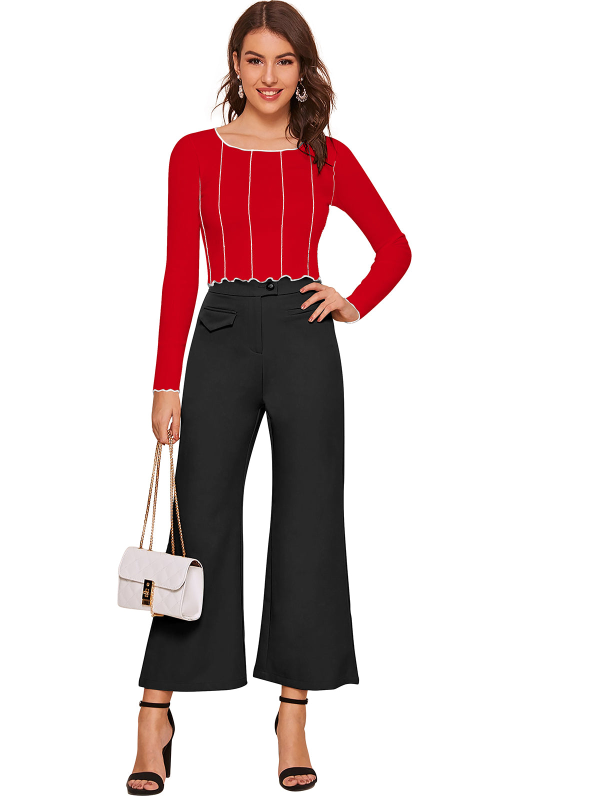 Full Sleeves crop top for active women