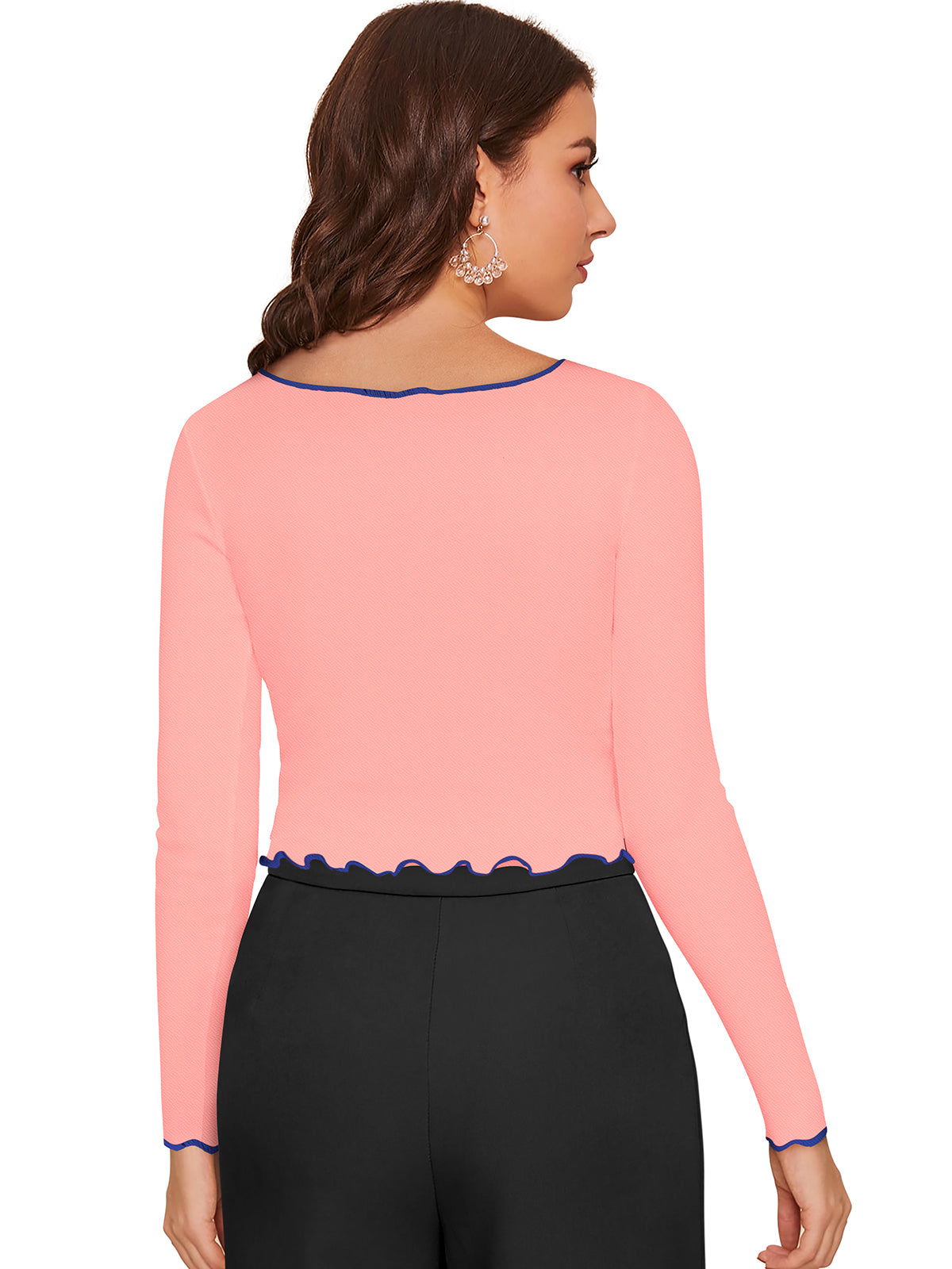 Full Sleeves crop top for active women
