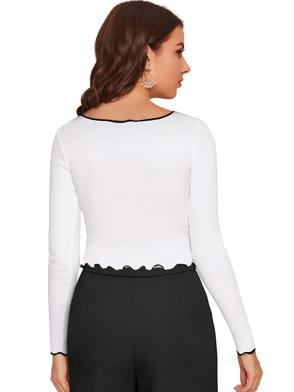 Full Sleeves crop top for active women