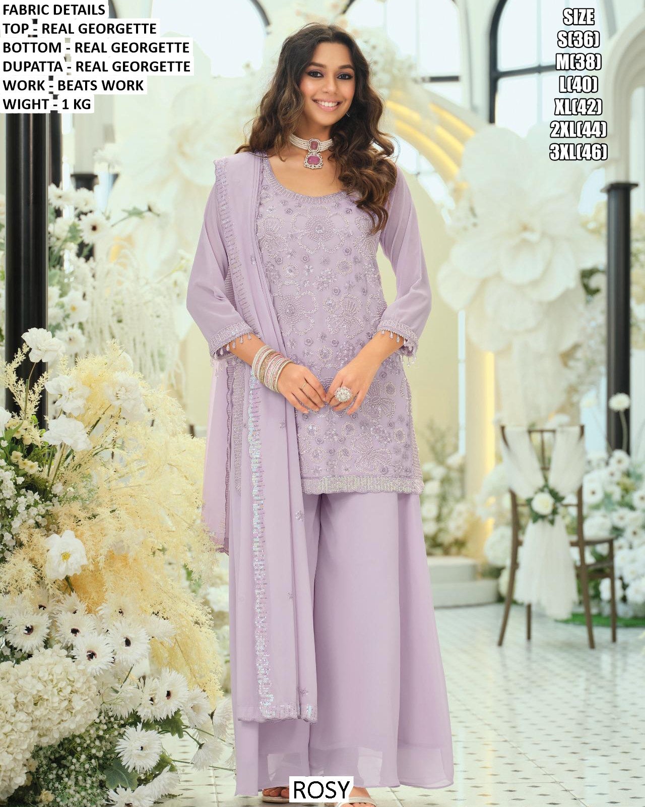 straight kurta set with palazzo pants