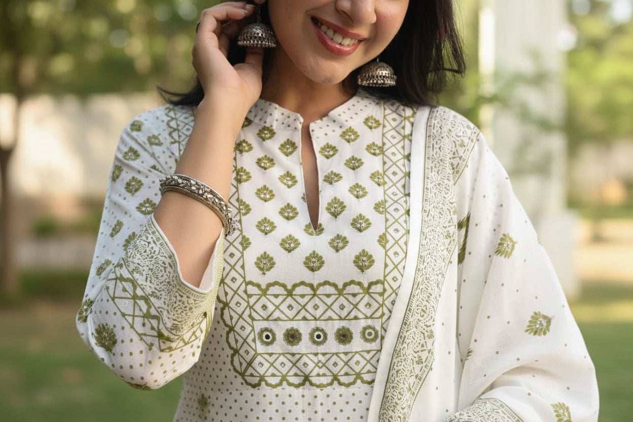 Elegant premium cotton suit