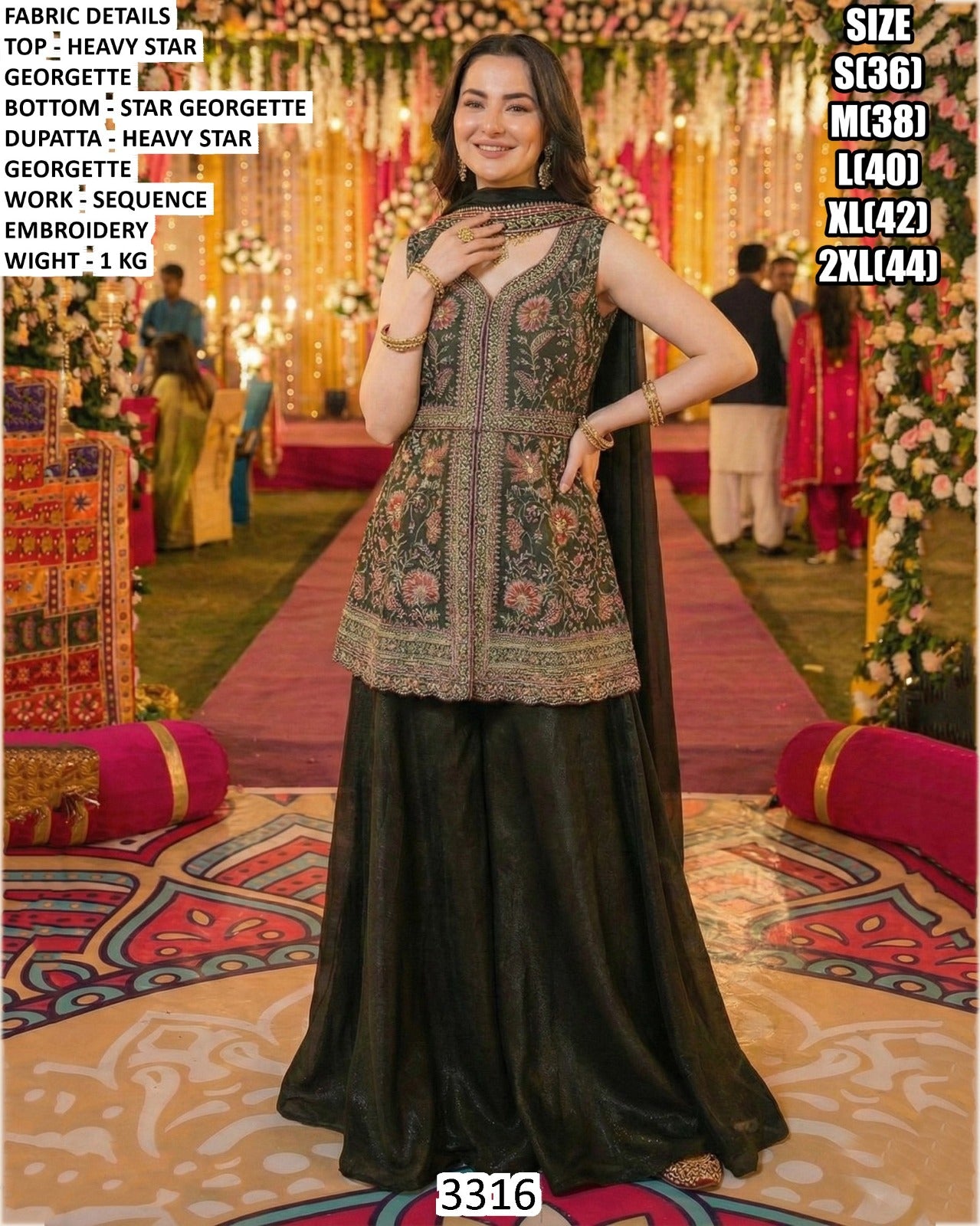 Designer Sharara Suit Set