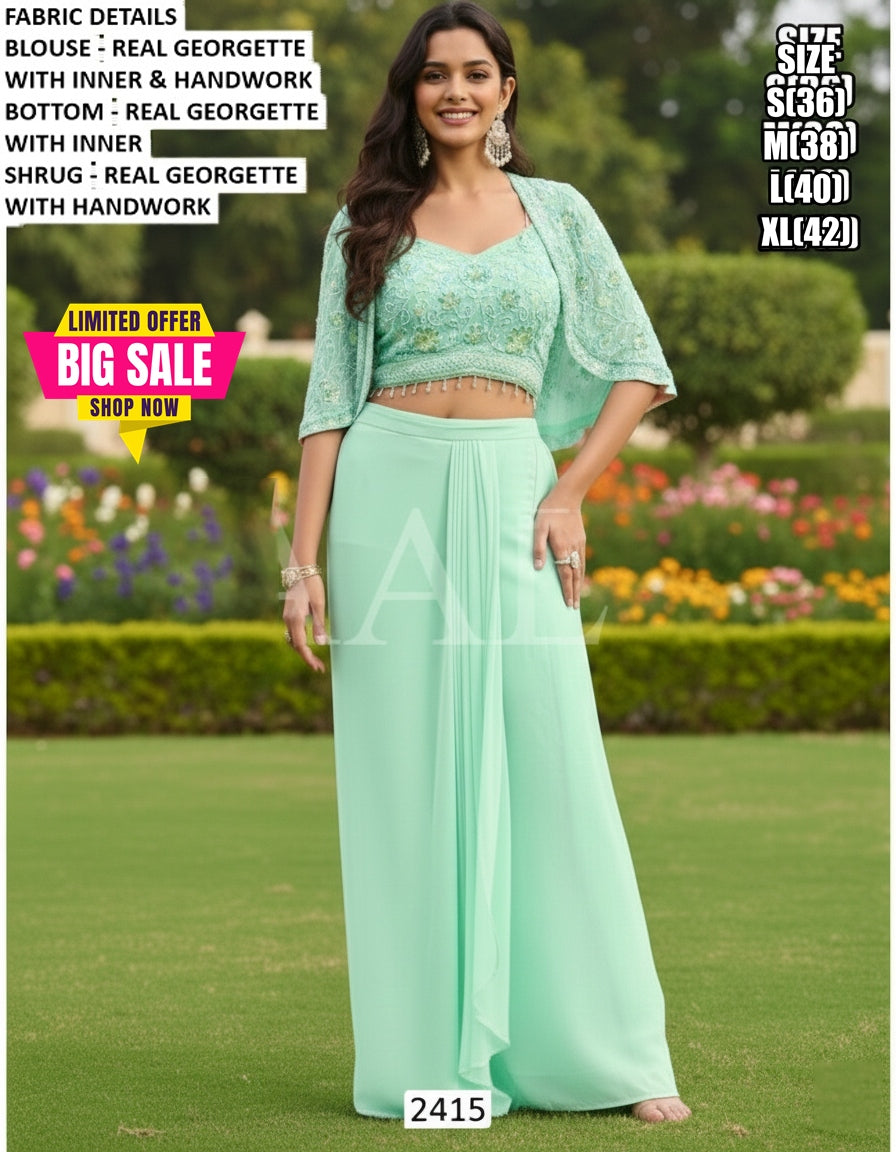 Imported lycra saree set