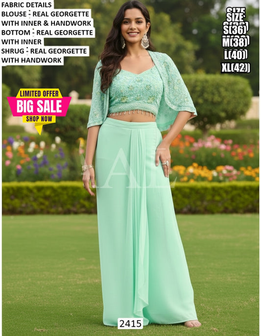Imported lycra saree set