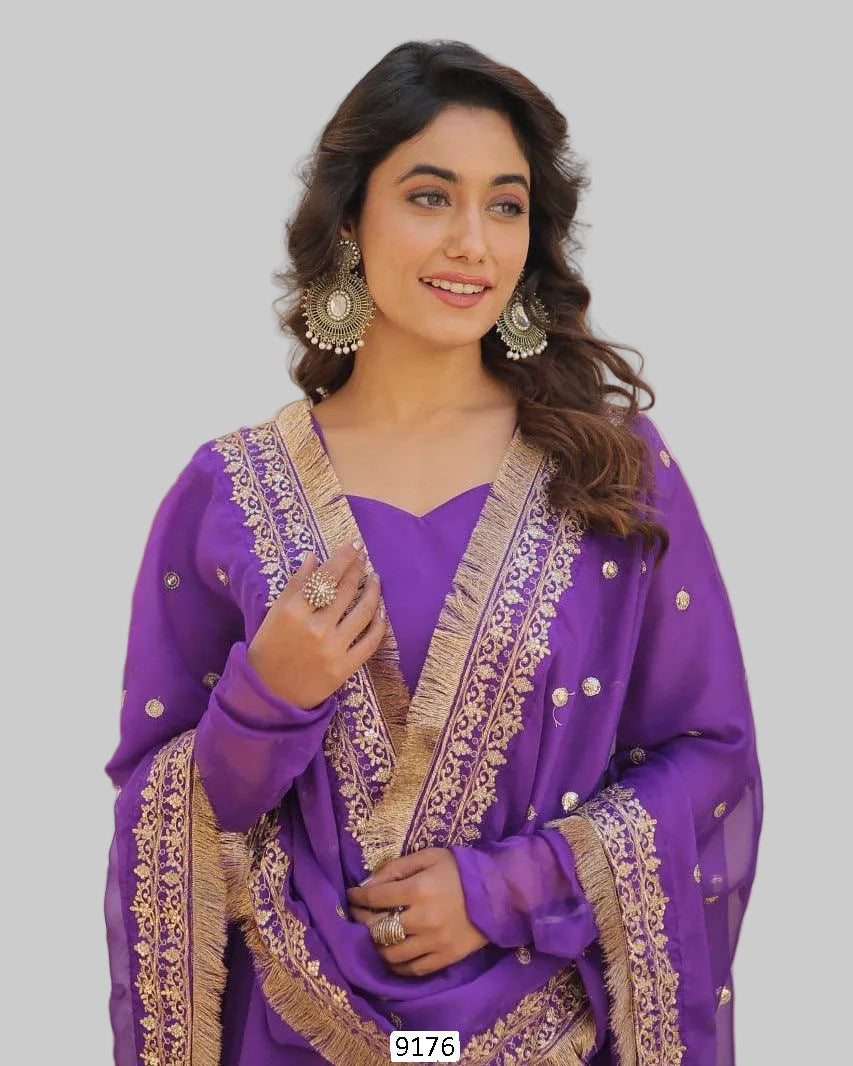 Anarkali-style salwar suit