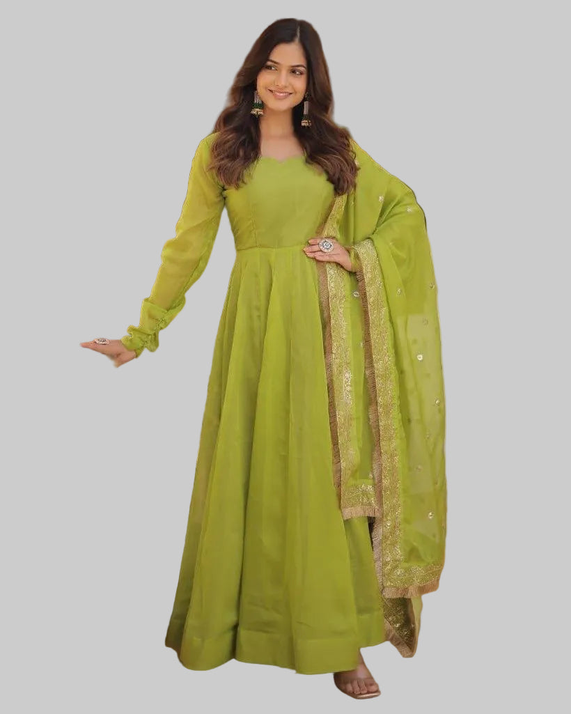 Anarkali-style salwar suit