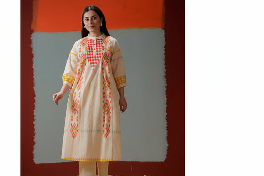 2 piece Straight Kurta sets Mul Cotton