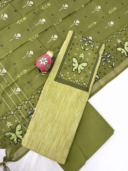 Mangalagiri cotton dress materials with print collection
