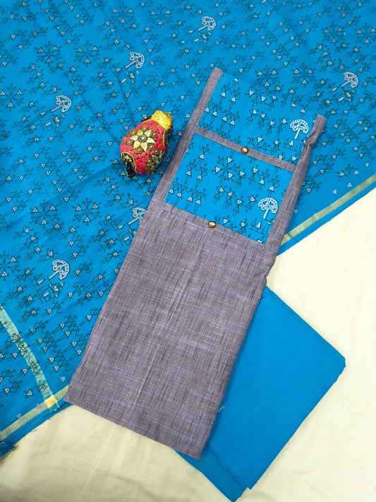 Mangalagiri cotton dress materials with print collection