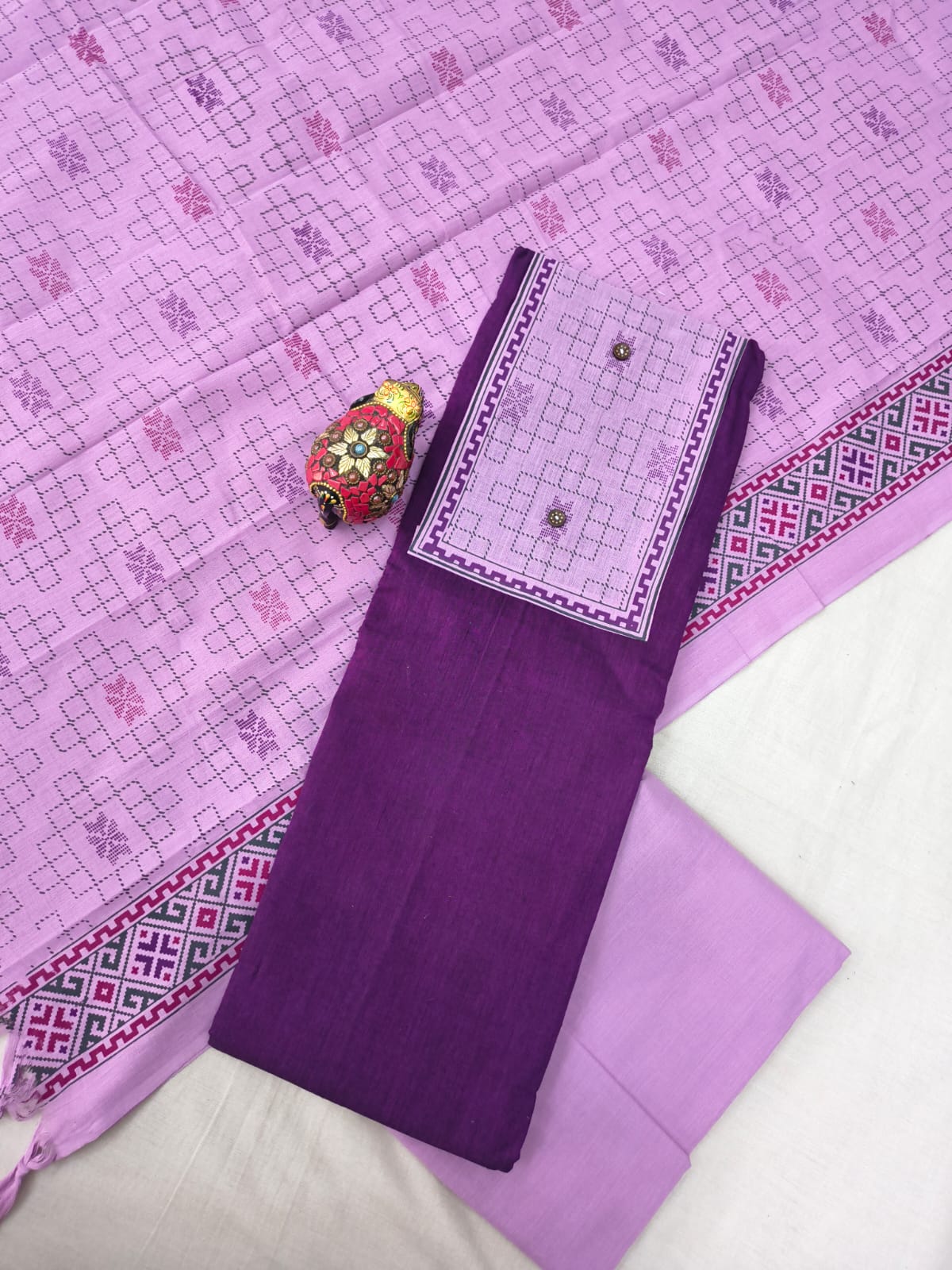 Mangalagiri cotton dress materials with print collection