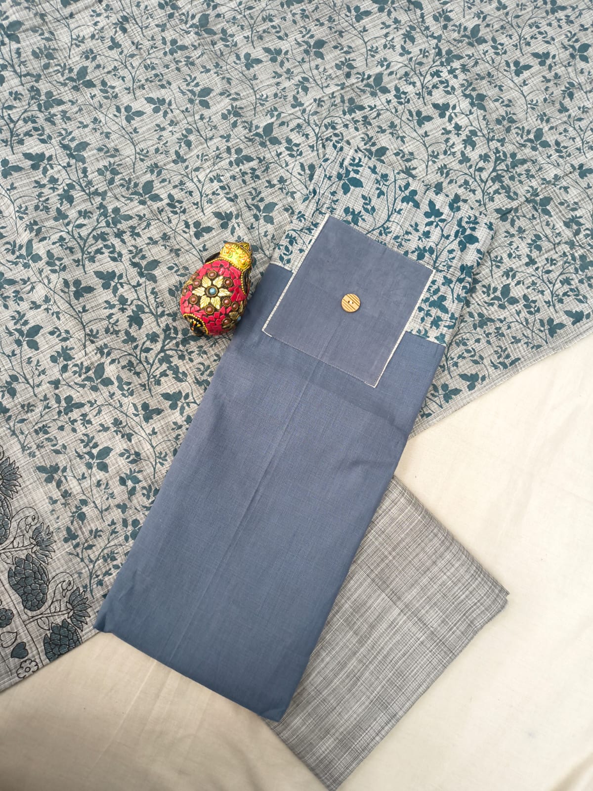 Mangalagiri cotton dress materials with print collection