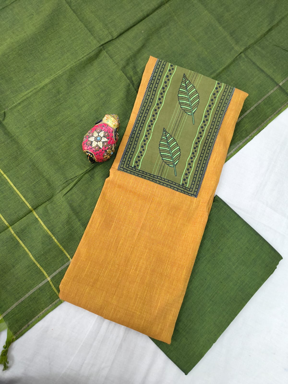 Mangalagiri cotton dress materials with print collection
