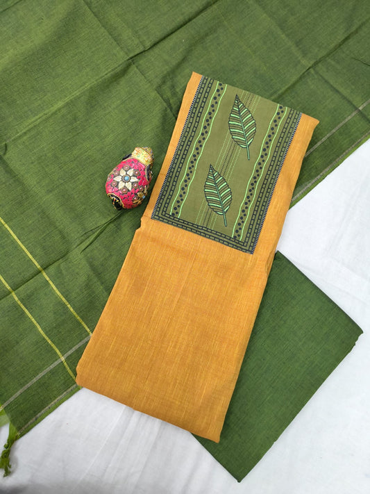 Mangalagiri cotton dress materials with print collection