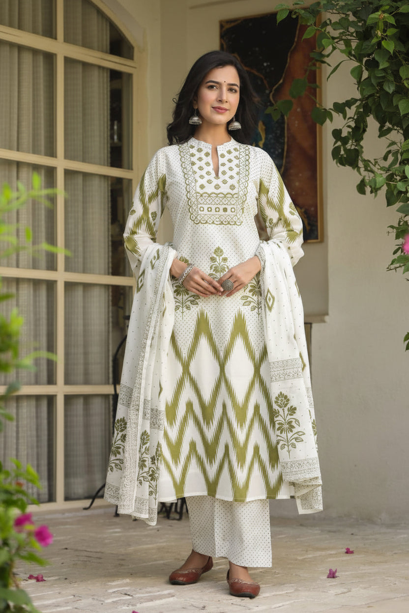 Elegant premium cotton suit
